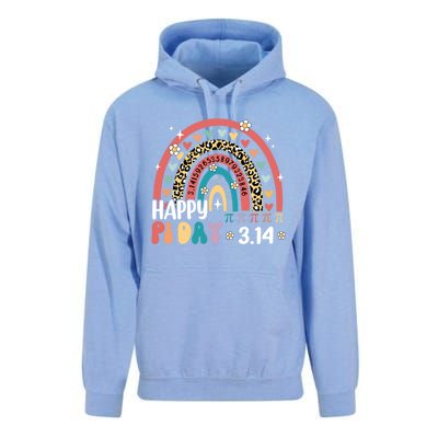 Happy Pi Day Leopard Rainbow Mathematic Math Teacher Funny Funny Gift Unisex Surf Hoodie