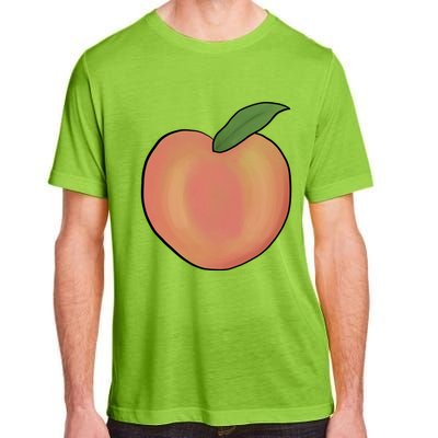 Handdrawn Peachy Delight Present Fruit Lovers Gift Adult ChromaSoft Performance T-Shirt