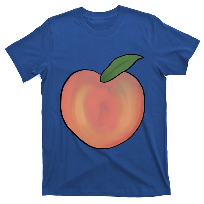 Handdrawn Peachy Delight Present Fruit Lovers Gift T-Shirt