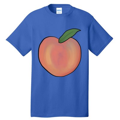 Handdrawn Peachy Delight Present Fruit Lovers Gift Tall T-Shirt