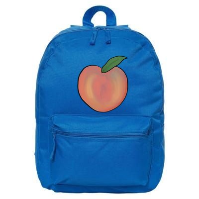 Handdrawn Peachy Delight Present Fruit Lovers Gift 16 in Basic Backpack