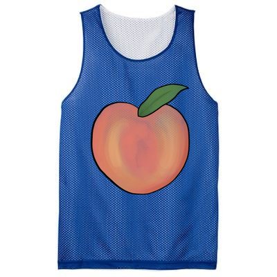 Handdrawn Peachy Delight Present Fruit Lovers Gift Mesh Reversible Basketball Jersey Tank