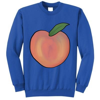 Handdrawn Peachy Delight Present Fruit Lovers Gift Tall Sweatshirt