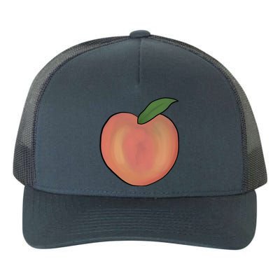 Handdrawn Peachy Delight Present Fruit Lovers Gift Yupoong Adult 5-Panel Trucker Hat