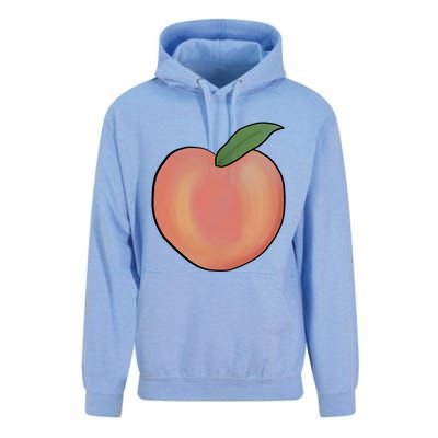 Handdrawn Peachy Delight Present Fruit Lovers Gift Unisex Surf Hoodie