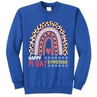 Happy Pi Day Leopard Rainbow Mathematic Math Teacher Gift Sweatshirt