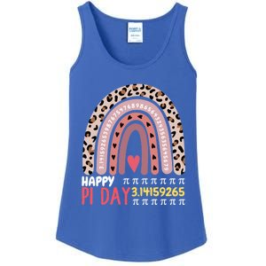 Happy Pi Day Leopard Rainbow Mathematic Math Teacher Gift Ladies Essential Tank