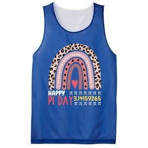 Happy Pi Day Leopard Rainbow Mathematic Math Teacher Gift Mesh Reversible Basketball Jersey Tank