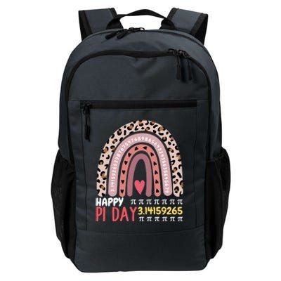 Happy Pi Day Leopard Rainbow Mathematic Math Teacher Gift Daily Commute Backpack