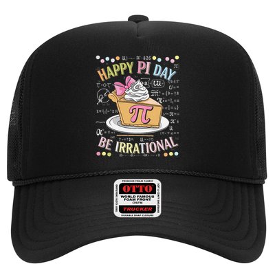 Happy Pi Day Funny Math Coach Teacher Pi Day Coquette Bow Gift Trucker Hat