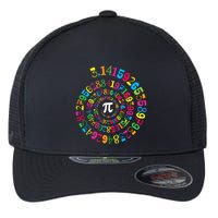 Happy Pi Day 3.14 Mathematic Math Teacher Gift Spiral Pi Day Flexfit Unipanel Trucker Cap