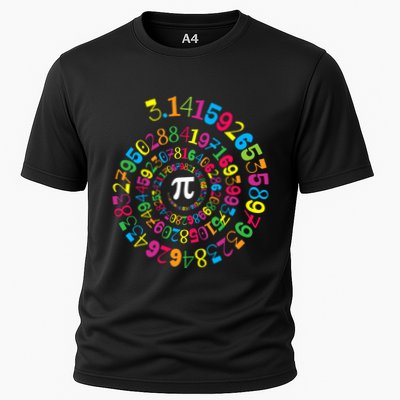 Happy Pi Day 3.14 Mathematic Math Teacher Gift Spiral Pi Day Performance Shirt
