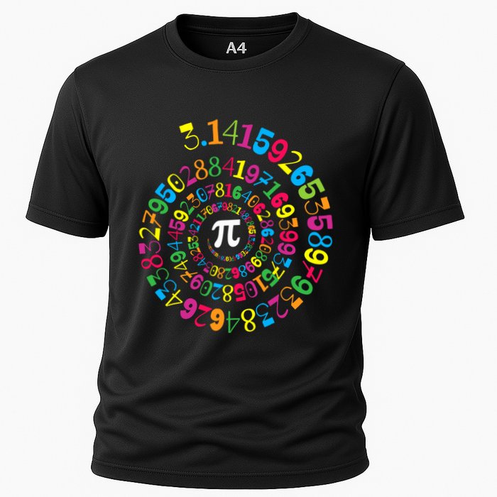 Happy Pi Day 3.14 Mathematic Math Teacher Gift Spiral Pi Day Performance Shirt