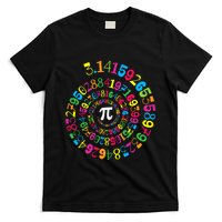 Happy Pi Day 3.14 Mathematic Math Teacher Gift Spiral Pi Day T-Shirt
