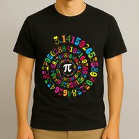 Happy Pi Day 3.14 Mathematic Math Teacher Gift Spiral Pi Day T-Shirt