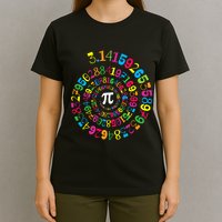 Happy Pi Day 3.14 Mathematic Math Teacher Gift Spiral Pi Day T-Shirt