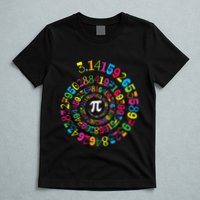 Happy Pi Day 3.14 Mathematic Math Teacher Gift Spiral Pi Day T-Shirt