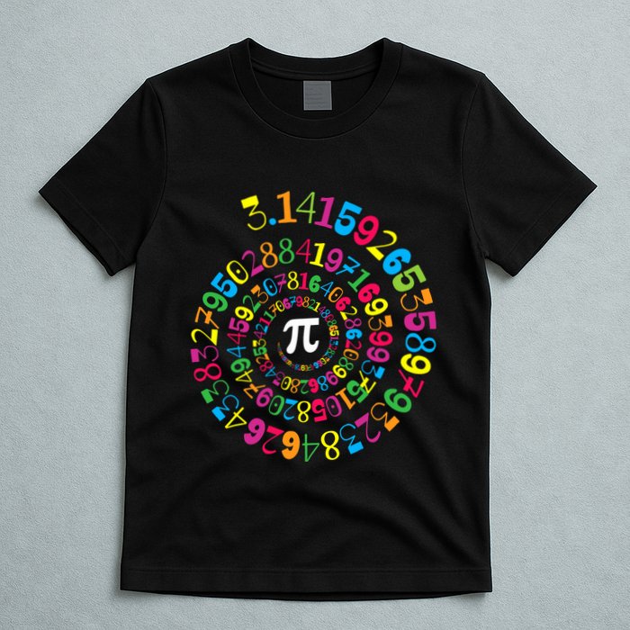 Happy Pi Day 3.14 Mathematic Math Teacher Gift Spiral Pi Day T-Shirt