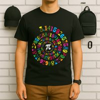 Happy Pi Day 3.14 Mathematic Math Teacher Gift Spiral Pi Day T-Shirt