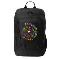 Happy Pi Day 3.14 Mathematic Math Teacher Gift Spiral Pi Day City Backpack