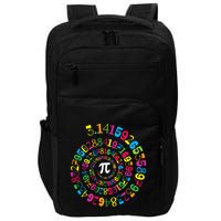 Happy Pi Day 3.14 Mathematic Math Teacher Gift Spiral Pi Day Impact Tech Backpack