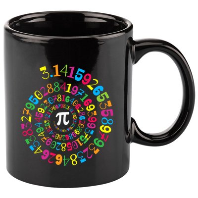 Happy Pi Day 3.14 Mathematic Math Teacher Gift Spiral Pi Day 11oz C Handle Ceramic Mug
