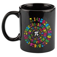 Happy Pi Day 3.14 Mathematic Math Teacher Gift Spiral Pi Day 11oz C Handle Ceramic Mug