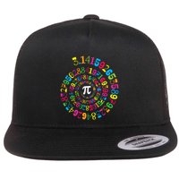 Happy Pi Day 3.14 Mathematic Math Teacher Gift Spiral Pi Day Flatbill Hat