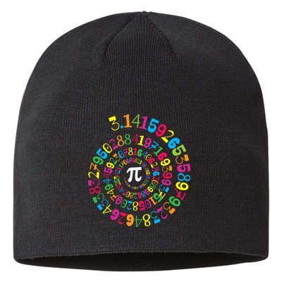 Happy Pi Day 3.14 Mathematic Math Teacher Gift Spiral Pi Day Sustainable Beanie