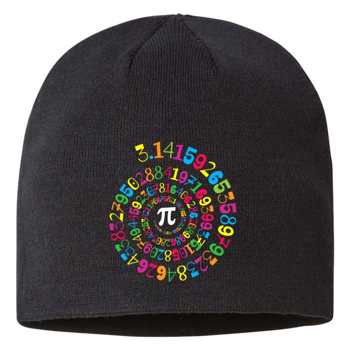 Happy Pi Day 3.14 Mathematic Math Teacher Gift Spiral Pi Day Sustainable Beanie