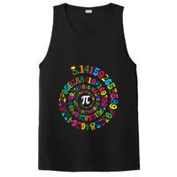 Happy Pi Day 3.14 Mathematic Math Teacher Gift Spiral Pi Day PosiCharge Competitor Tank