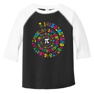 Happy Pi Day 3.14 Mathematic Math Teacher Gift Spiral Pi Day Toddler Fine Jersey T-Shirt