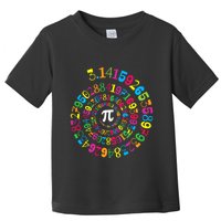 Happy Pi Day 3.14 Mathematic Math Teacher Gift Spiral Pi Day Toddler T-Shirt