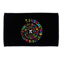 Happy Pi Day 3.14 Mathematic Math Teacher Gift Spiral Pi Day Microfiber Hand Towel