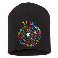 Happy Pi Day 3.14 Mathematic Math Teacher Gift Spiral Pi Day Short Acrylic Beanie