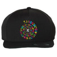 Happy Pi Day 3.14 Mathematic Math Teacher Gift Spiral Pi Day Wool Snapback Cap