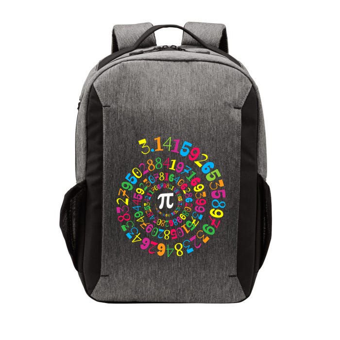 Happy Pi Day 3.14 Mathematic Math Teacher Gift Spiral Pi Day Vector Backpack