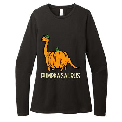 Halloween Pumpkin Dino Pumpasaurus Costume Womens CVC Long Sleeve Shirt