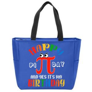 Happy Pi Day March 14th Birthday Funny Great Gift Zip Tote Bag