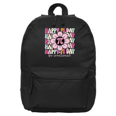 Happy Pi Day Pie Be Irrational Math Teacher Pi Day Lover Gift 16 in Basic Backpack