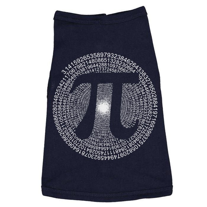 Happy Pi Day 3.14 Mathematic Math Teacher Gift Spiral Pi Day Doggie Tank