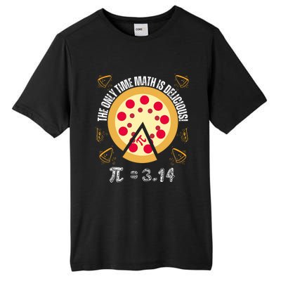 Happy Pi Day Mathematic The Only Time Math Is Delicious Pie Tall Fusion ChromaSoft Performance T-Shirt