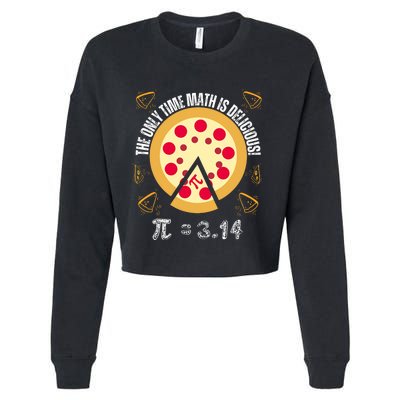 Happy Pi Day Mathematic The Only Time Math Is Delicious Pie Cropped Pullover Crew