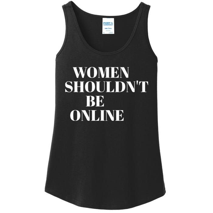 H Pearl Davis Women Shouldn’T Be Online Ladies Essential Tank