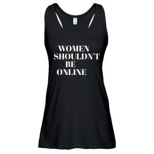 H Pearl Davis Women Shouldn’T Be Online Ladies Essential Flowy Tank