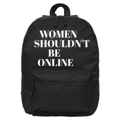 H Pearl Davis Women Shouldn’T Be Online 16 in Basic Backpack