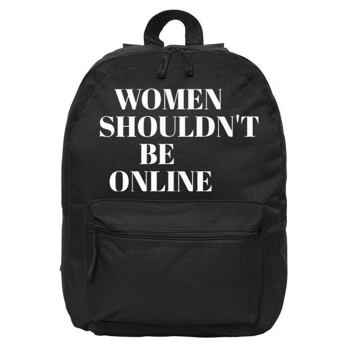 H Pearl Davis Women Shouldn’T Be Online 16 in Basic Backpack