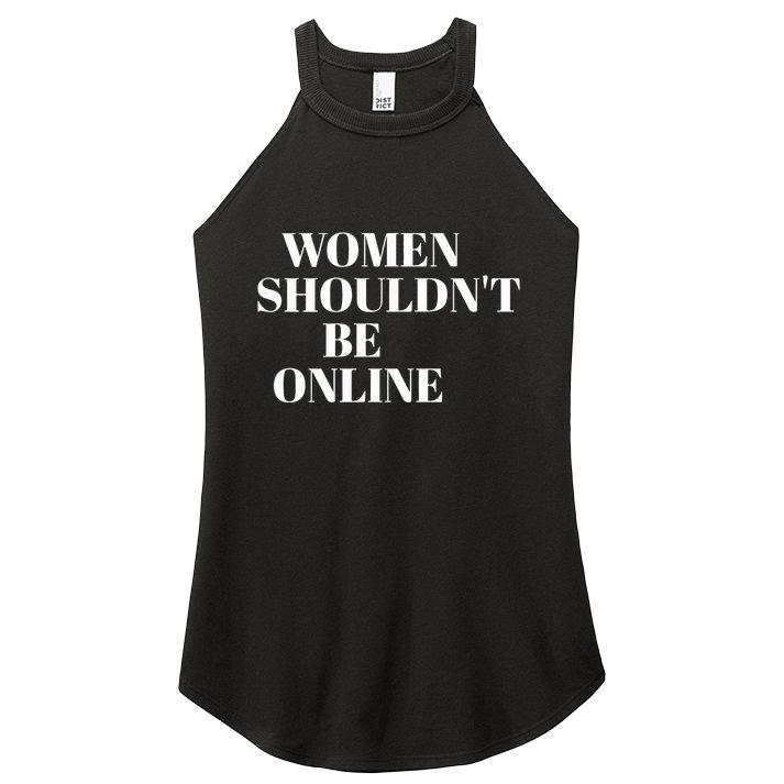H Pearl Davis Women Shouldn’T Be Online Women's Perfect Tri Rocker Tank