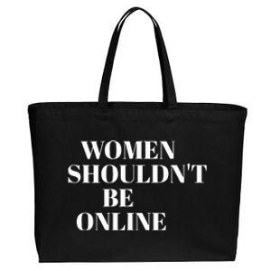 H Pearl Davis Women Shouldn’T Be Online Cotton Canvas Jumbo Tote