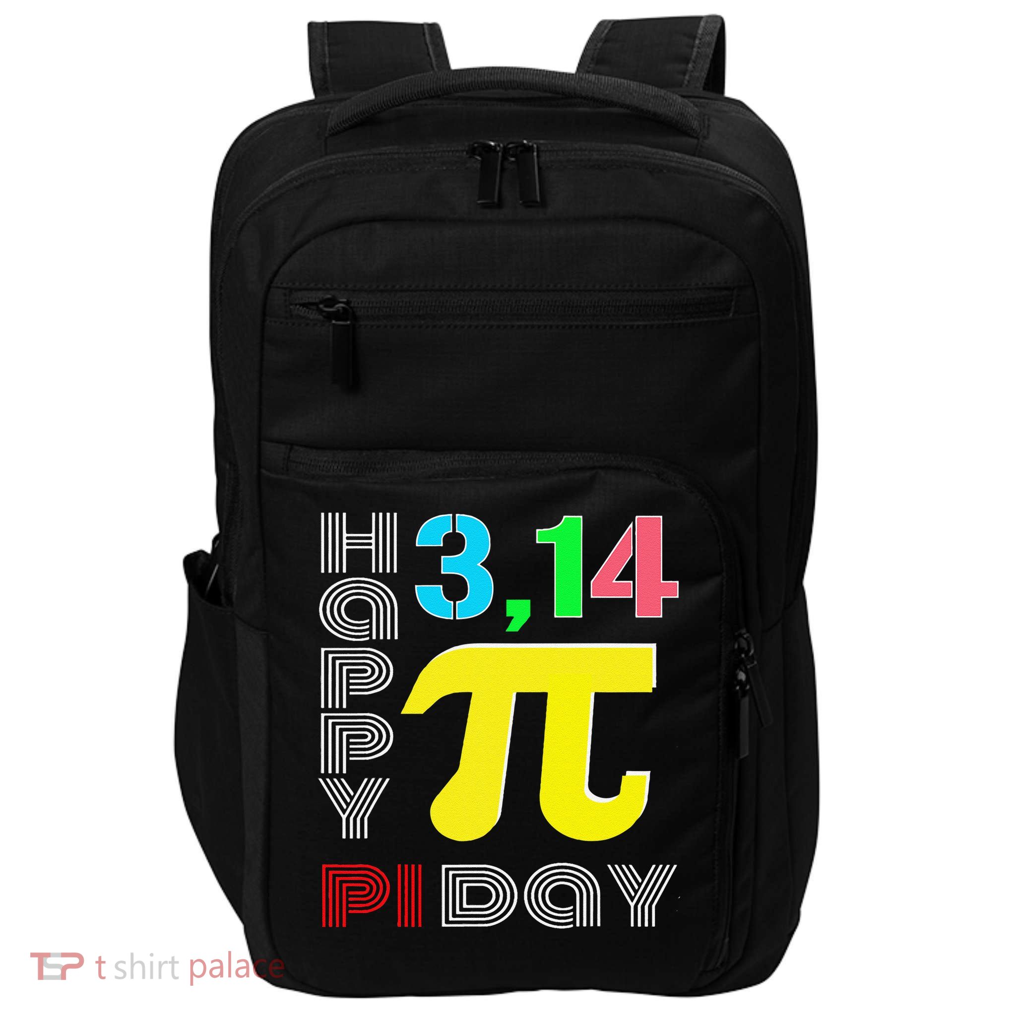 Happy Pi Day Math Lovers Fun Graphic Impact Tech Backpack
